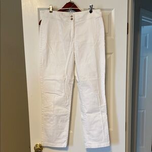 Chico's White Straight Leg Jeans